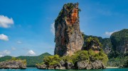 The Ao Nang Tower. A rocky island near Ao Nang Beach in Krabi province
