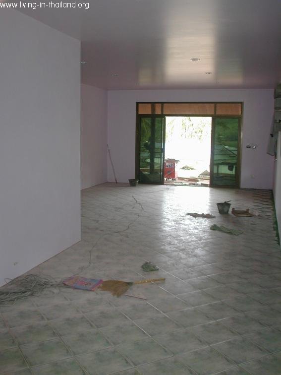 Building a Thai House - Living Room