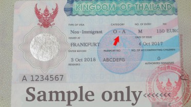 Thai One Year Visa, Non Immigrant O-A